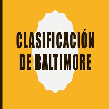 Clasificación de baltimore