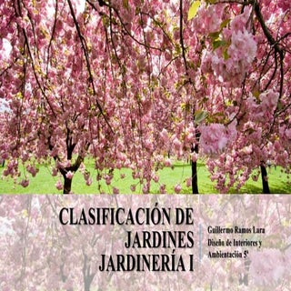 Clasificación de los jardines