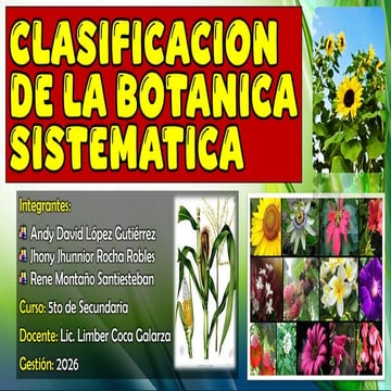 Comprehensive Study of Systematic Botany: Classification and ...