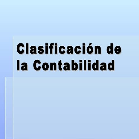 Tipos de contabilidad | PPTX