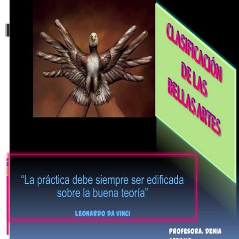 Clasificación de las bellas artes