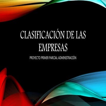 Clasificación de las empresas | PPTX