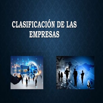 Clasificación de las empresas | PPTX
