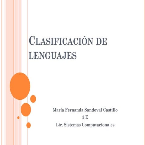 Clasificación de lenguajes