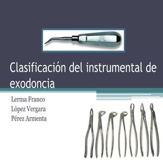 Clasificación del instrumental de e...