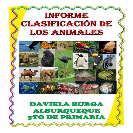 Clasificación de los animales