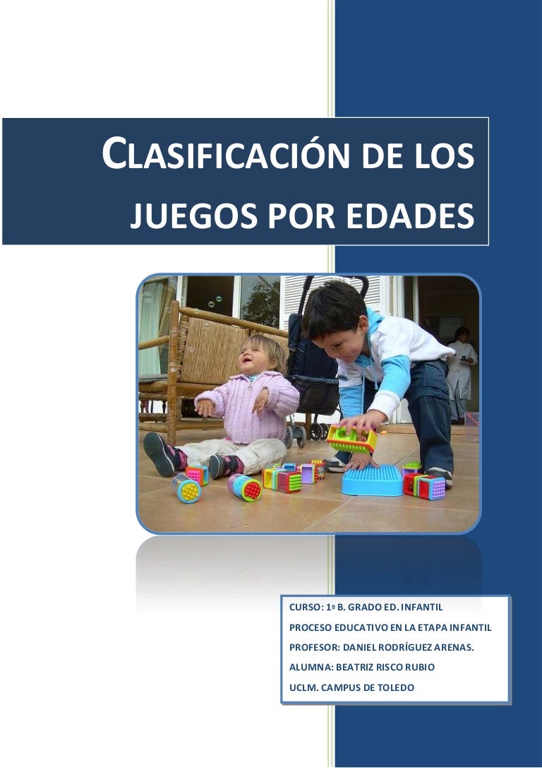 Clasificación de los juegos por edades