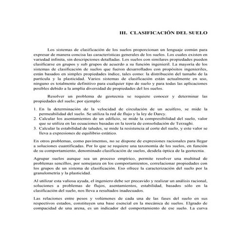 Clasificación del suelo