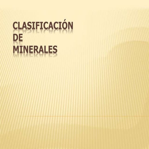 Clasificación de minerales silvia artigues