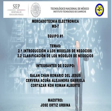 Clasificación de modelos de negocios en internet