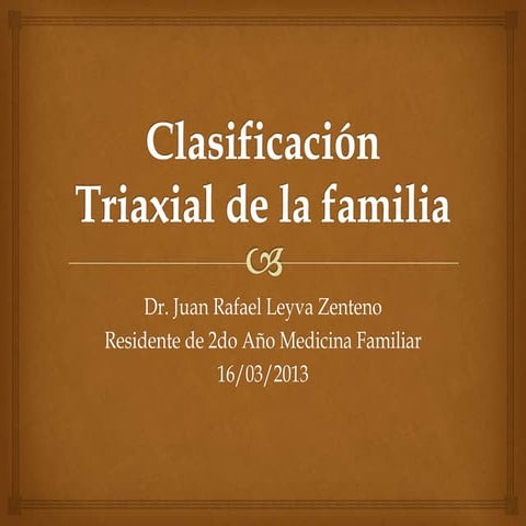 Clasificación triaxial de la familia