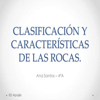 Clasificación y características de ...