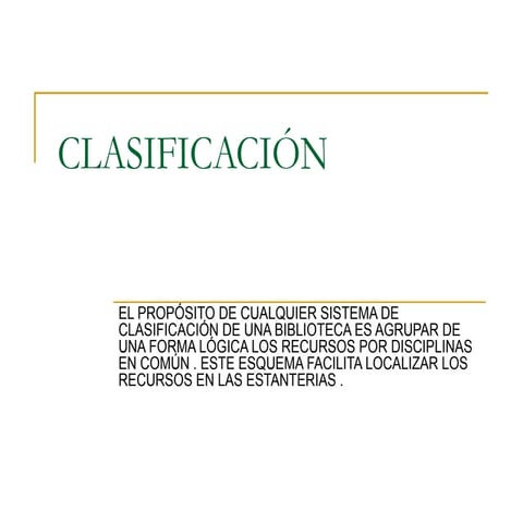 Clasificacion