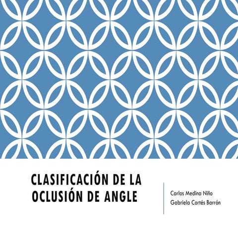 Clasificacion de anlge