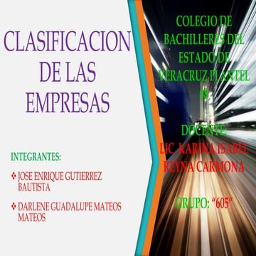 Clasificación de las empresas | PPTX
