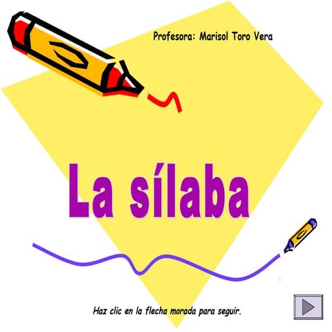 Clasificacion de las palabras por silabas