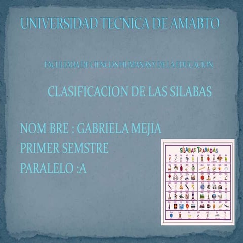 Clasificacion de las silabas 7