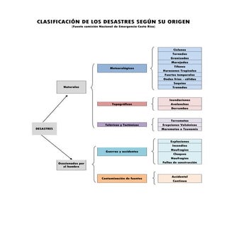 Desastres según origen 