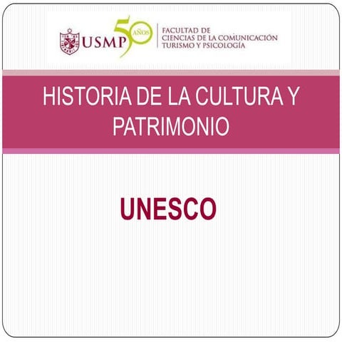 Clasificacion del patrimonio unesco
