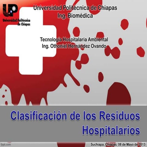 Clasificacion de Residuos Hospitalarios