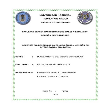 Clasificaciones y funciones de las estrategias de enseñanza