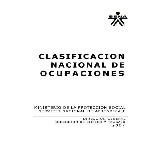 Clasificacion Nacional De Las Ocupaciones 2007