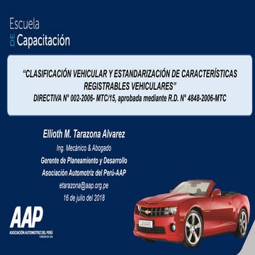 Clasificacion vehicular