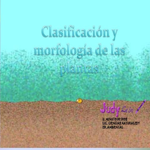 Clasificacion y morfologia de las plantas