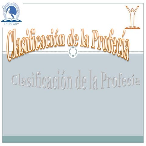 Clasificación de la Profecia