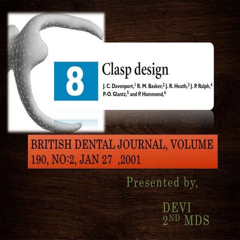 Clasp Designs - Dr. devi