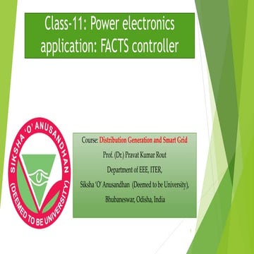 Power electronics application: FACTS controller   