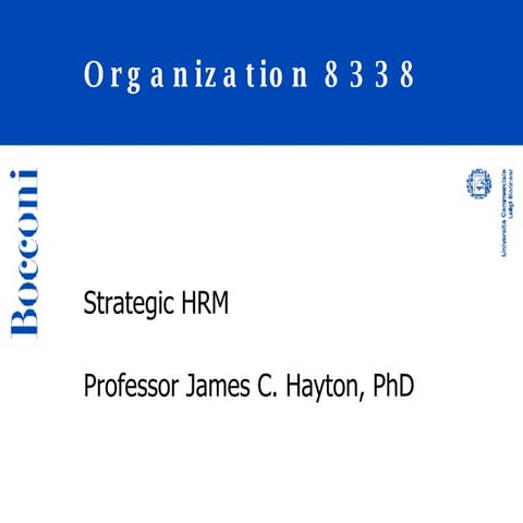 Class 2 Strategic Hrm
