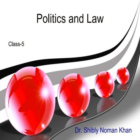 Politics and Law in Bangladeshi context 1