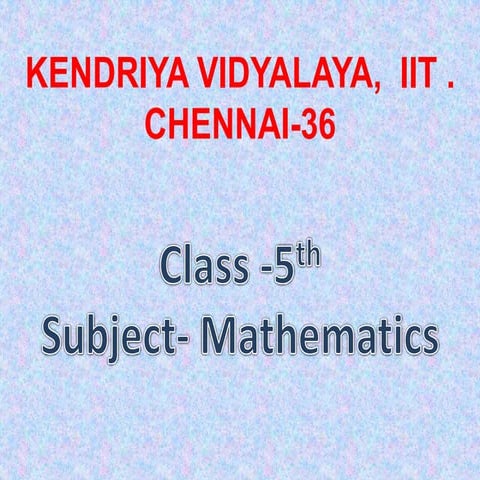 Class 5th(maths) how many squares ppt