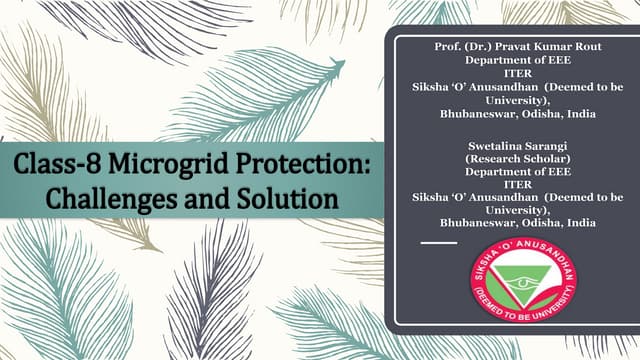  Microgrid Protection: Challenges and Solution