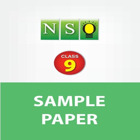 Class 9-nso-5-years-sample-paper