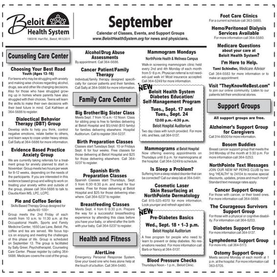 Class calendar sept-13