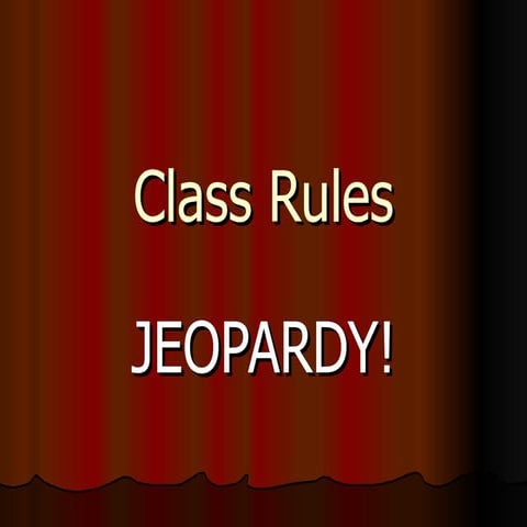 Class Rules