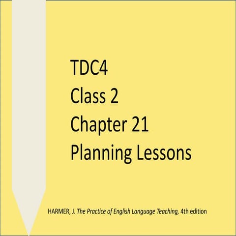 Class 02 - Planning Lessons