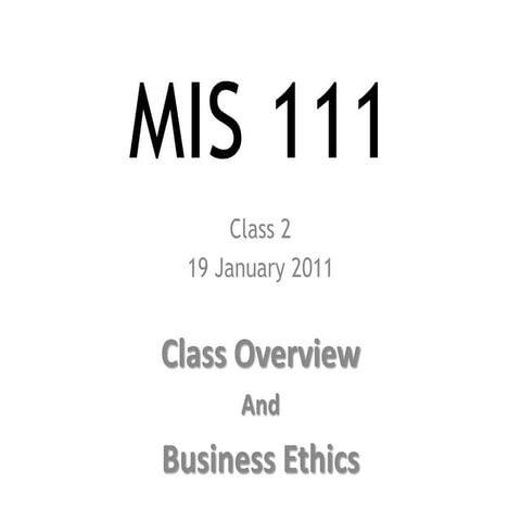 Class 02 business ethics inclass