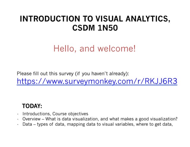 Introduction to Data Visualization 