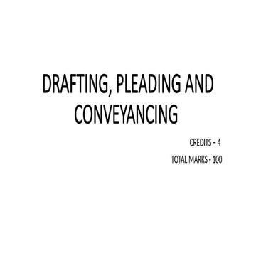 Drafting on how to improve you written statement