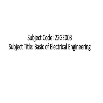 Basic of Electrical Engineering  class 1.pptx