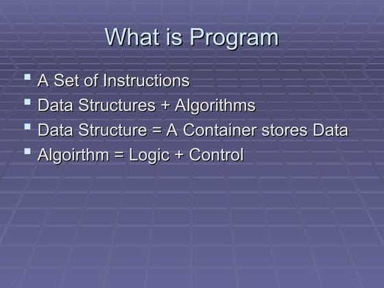Data structure and algorithm first chapter