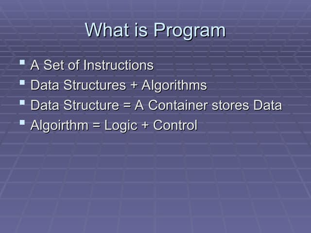 Data structure and algorithm first chapter