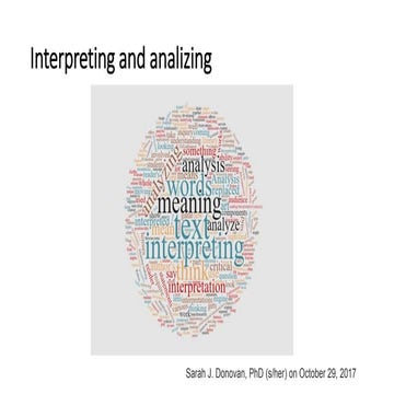 Class 1   interpretation  - analyzes