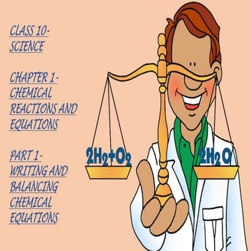 CBSE CLASS 10 CHEMISTRY CHAPTER 1 CHEMICAL REACTIONS AND EQUATIONS PART 1 WRI...