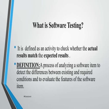 Software Testing