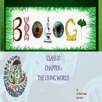 Class 11 Chapter 1 The Living World