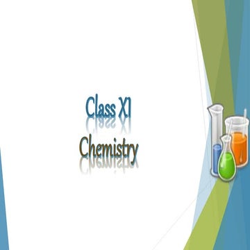 Chemistry Class 11 sbcc part V